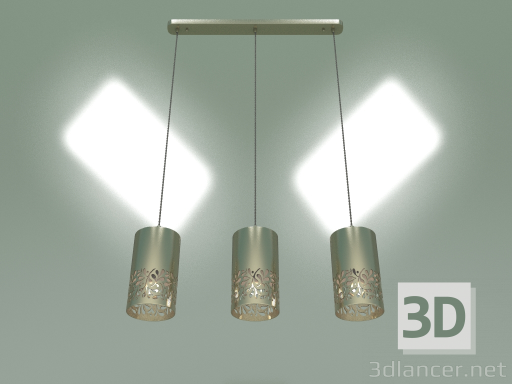 3d model Pendant lamp 50071-3 (antique bronze) - preview