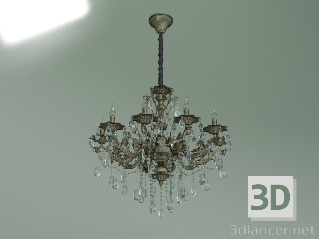 modello 3D Lampadario a sospensione 406-10 (Strotskis) - anteprima