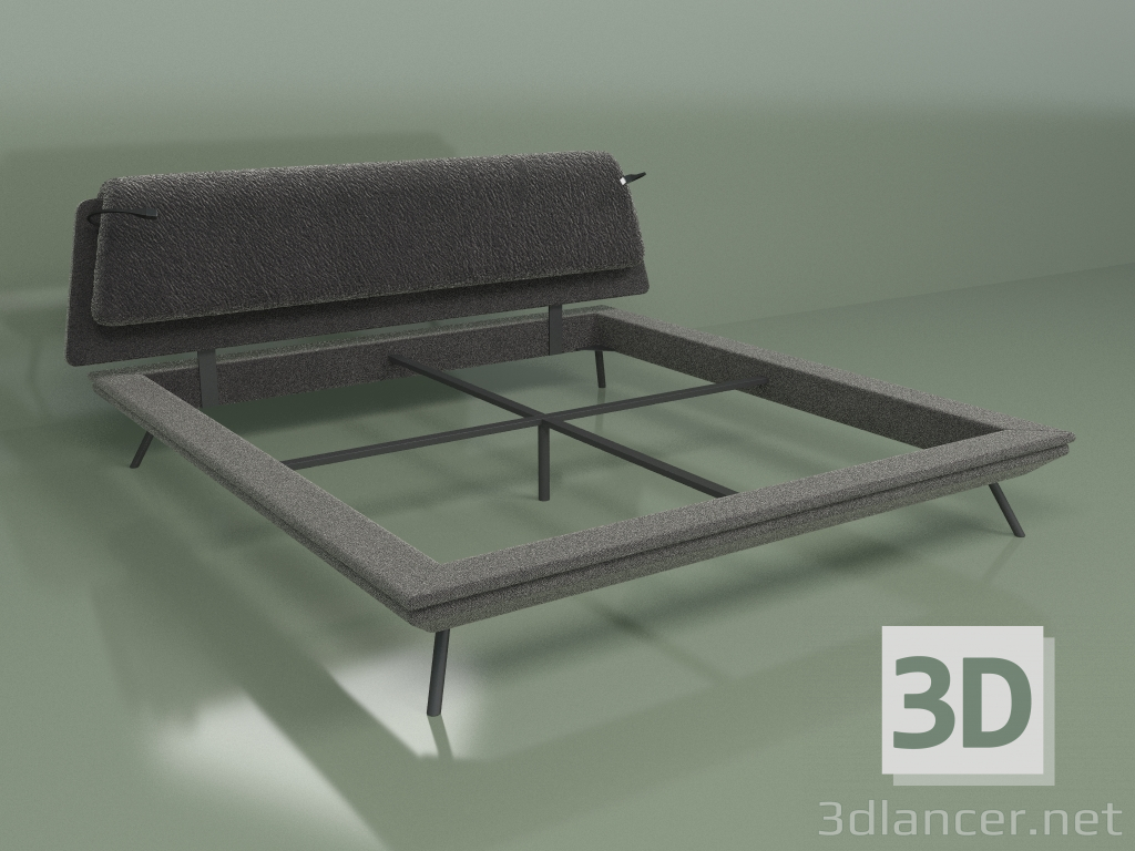 3d model Cama matrimonial - vista previa