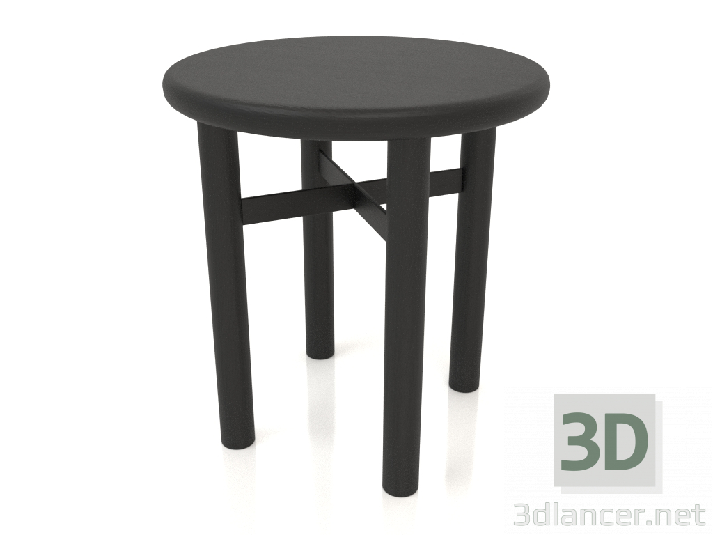 3D Modell Hocker (abgerundetes Ende) JT 032 (D=400x430, Holz schwarz) - Vorschau