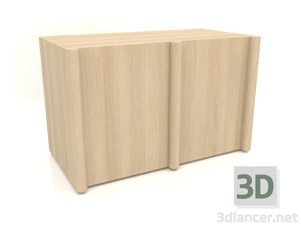 modello 3D Buffet MW 05 (1260x667x798, legno bianco) - anteprima