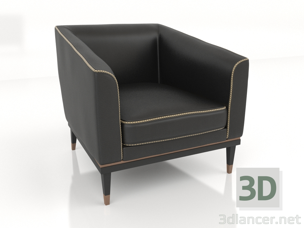 3d model Armchair (S537) - preview