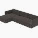 3D Modell Sofa Tripelecke Composizione 280 - Vorschau