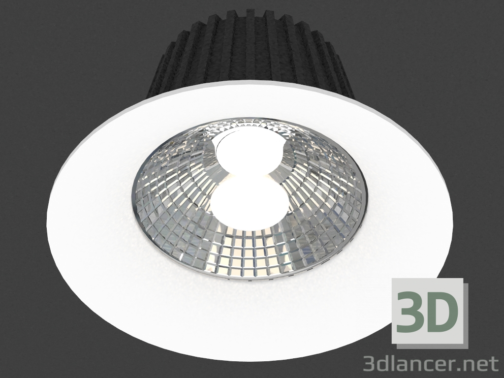 modello 3D Apparecchio da incasso a LED (DL18838_16W Bianco R Dim 3000K) - anteprima