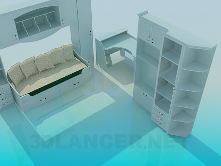 3d model The furniture in the nursery - preview