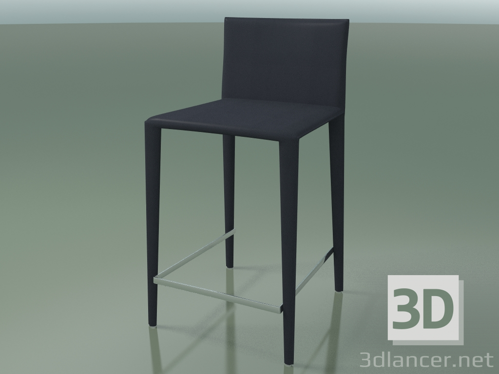 3d model Taburete de bar 1714 (cuero duro, tapizado de cuero completo) - vista previa