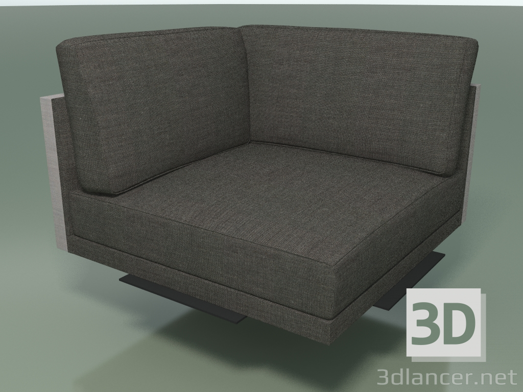 3d model Corner module 5254 (90 °, L, H-legs, two-tone padding) - preview