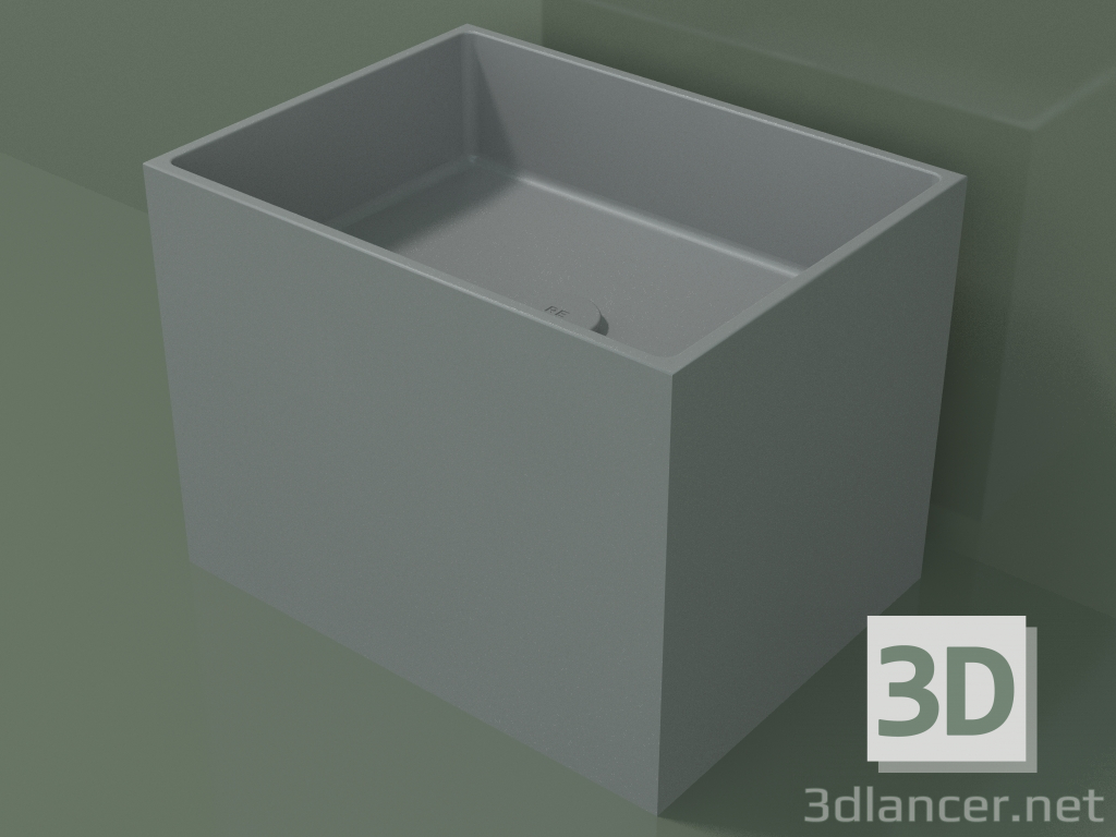 3d model Lavabo sobre encimera (01UN22101, Silver Grey C35, L 48, P 36, H 36 cm) - vista previa