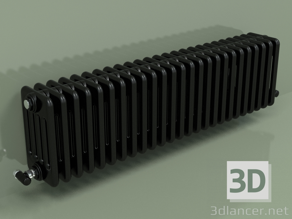 Modelo 3d Radiador TESI 5 (H 300 25EL, Preto - RAL 9005) - preview