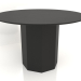 3d model Dining table DT 11 (D=1200х750, wood black) - preview