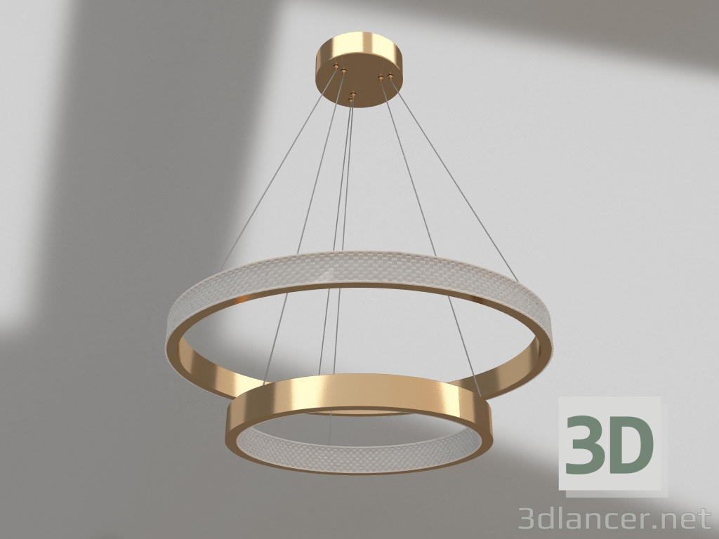 3d model Pendant Selena matte gold (07662,33) - preview