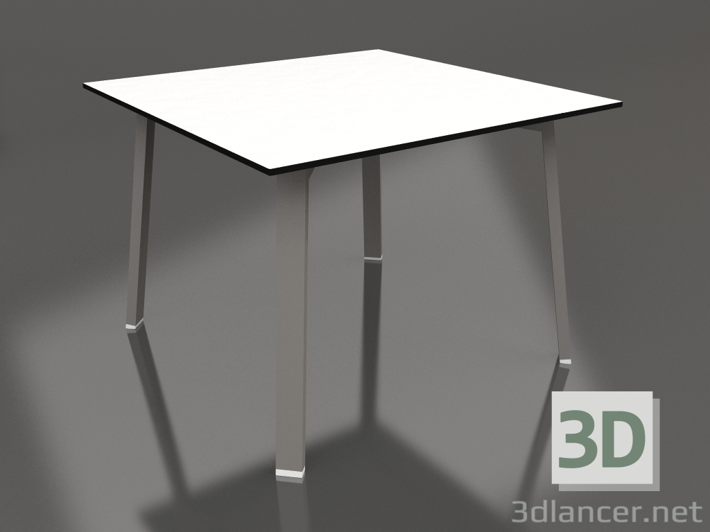 modello 3D Tavolo da pranzo 100 (Grigio quarzo, Fenolico) - anteprima