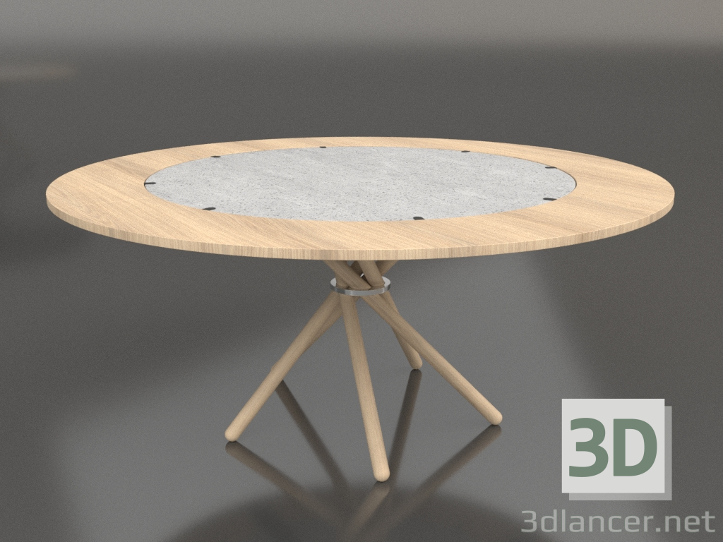 modèle 3D Table à manger Hector 120 (Extra Leaves Light 120 - 170) - preview