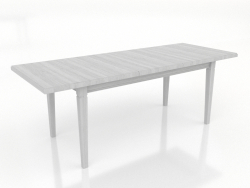 Dining table TRANSFORM 2100x800 mm (extendable, white RAL 9010)