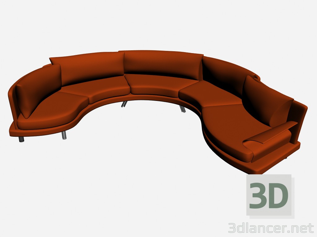 3d модель Диван супер Рой esecuzione speciale 21 – превью