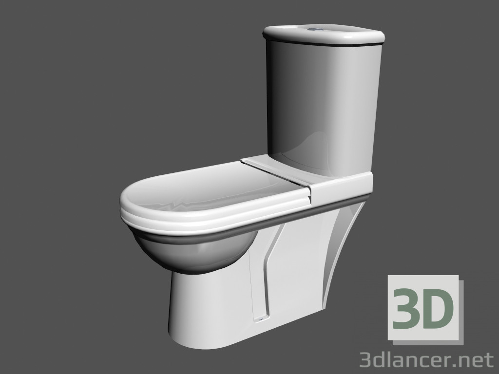 3d model Toilet bowl L Vienna WC1 (combination) (821599) - preview