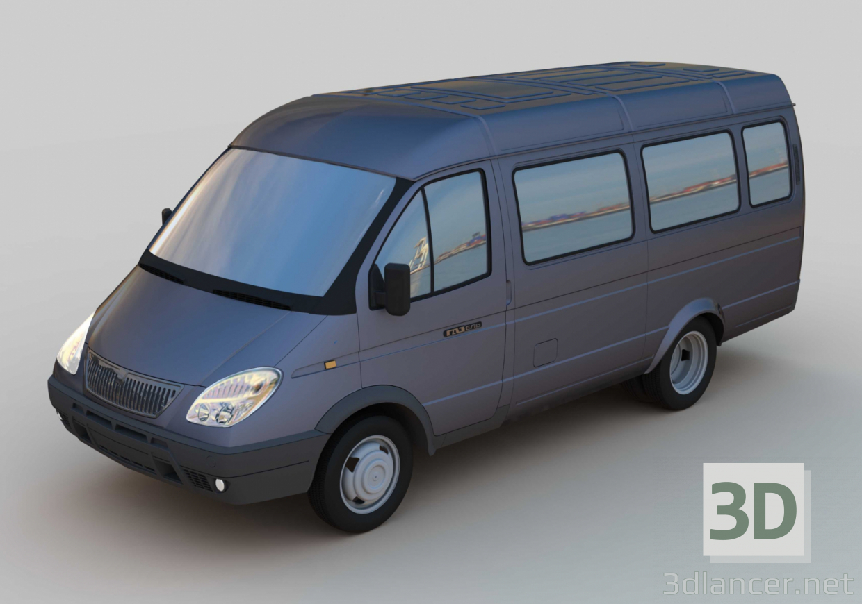 3D GAZ 2705 Gazelle modeli satın - render