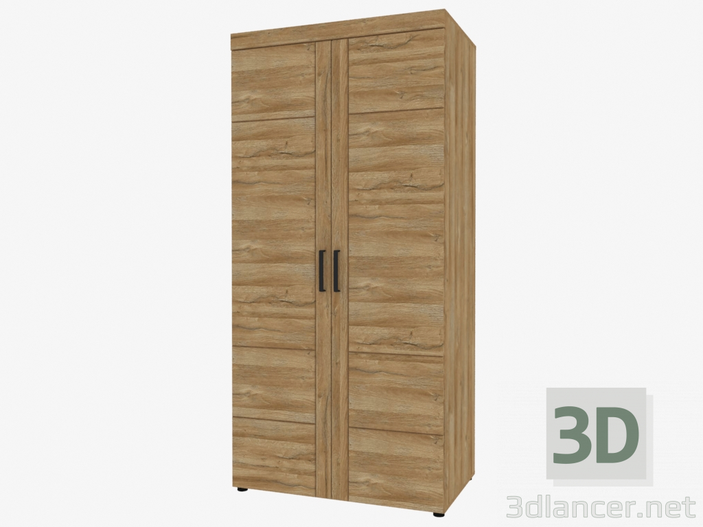 3D Modell 2D Kleiderschrank (TYP CNAS02) - Vorschau