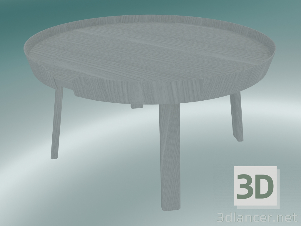 modèle 3D Table basse Around (grande, grise) - preview