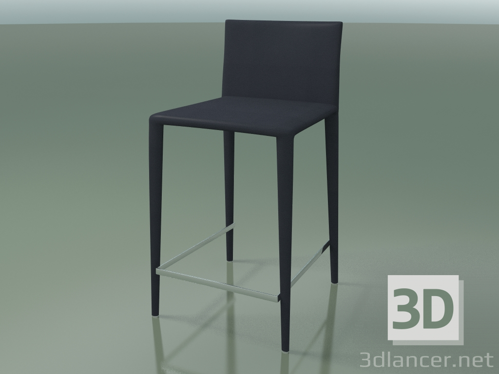 3d model Silla de bar 1719 (tapizado de cuero completo) - vista previa