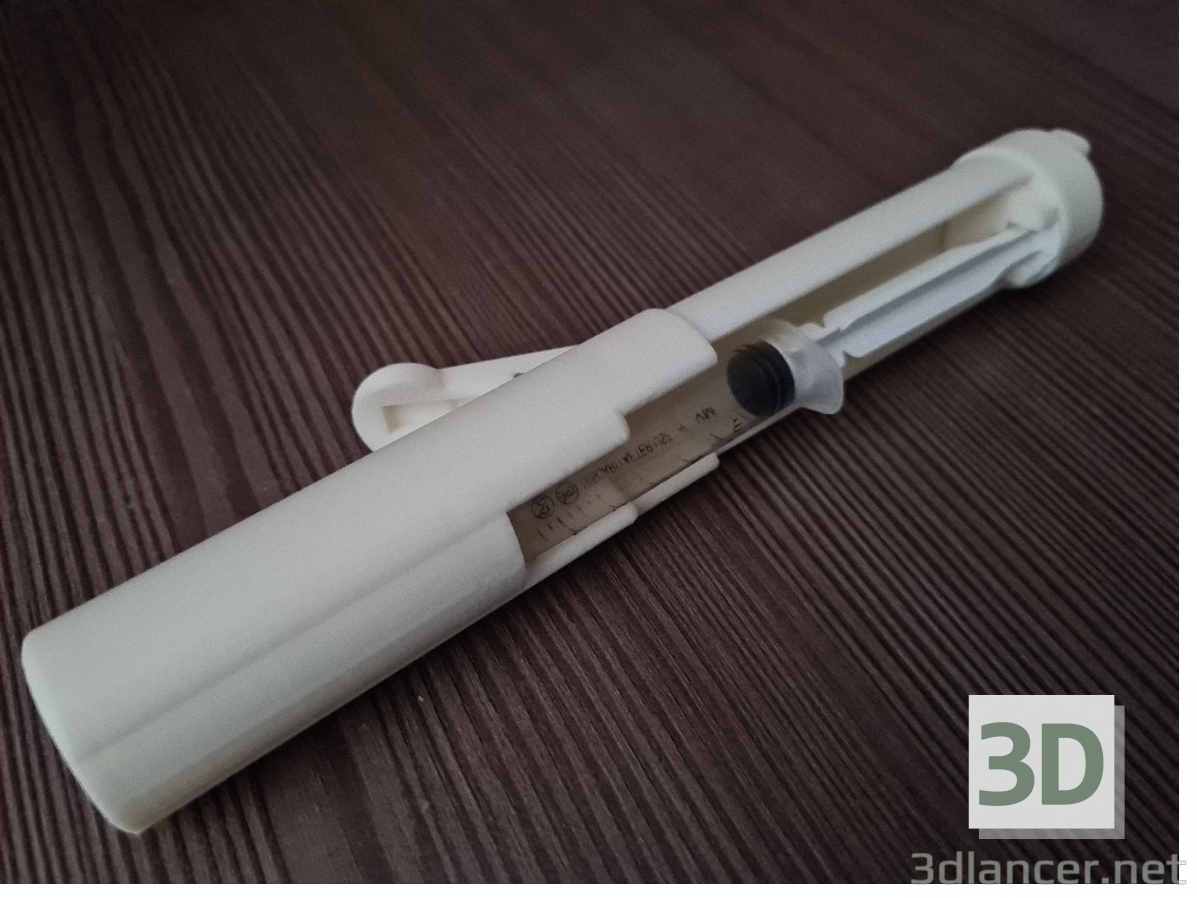 3d Semi-automatic injector syringe 3-5 ml 3D Модель модель купити - зображення