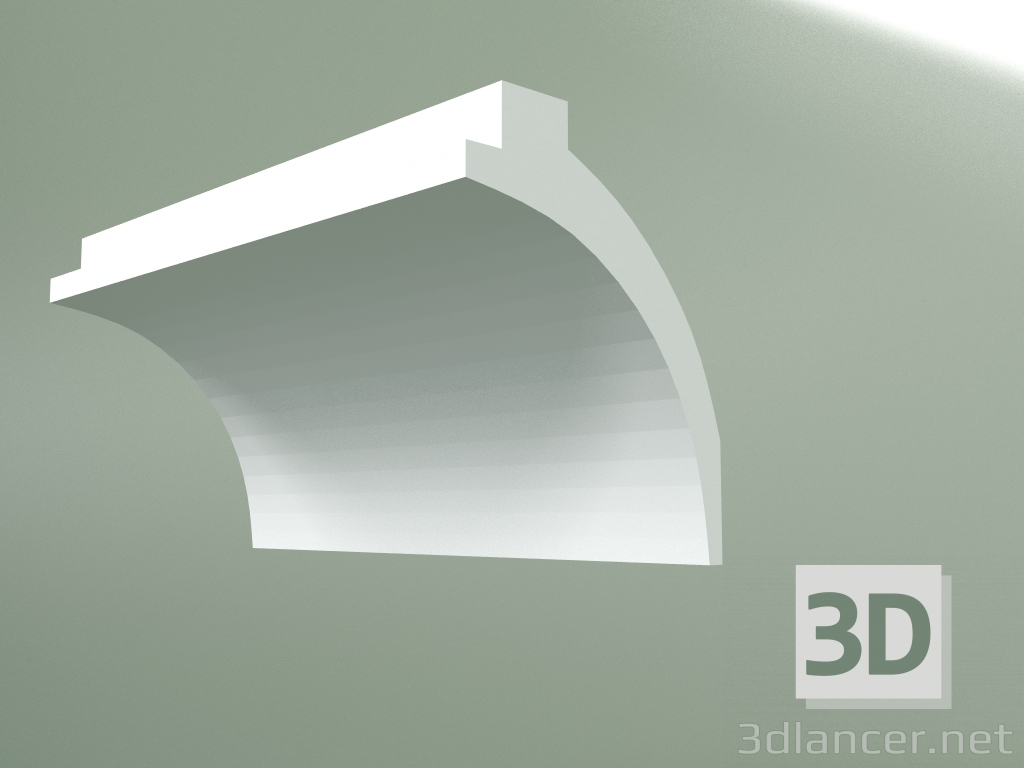 modello 3D Cornicione in gesso (zoccolo a soffitto) KT149 - anteprima