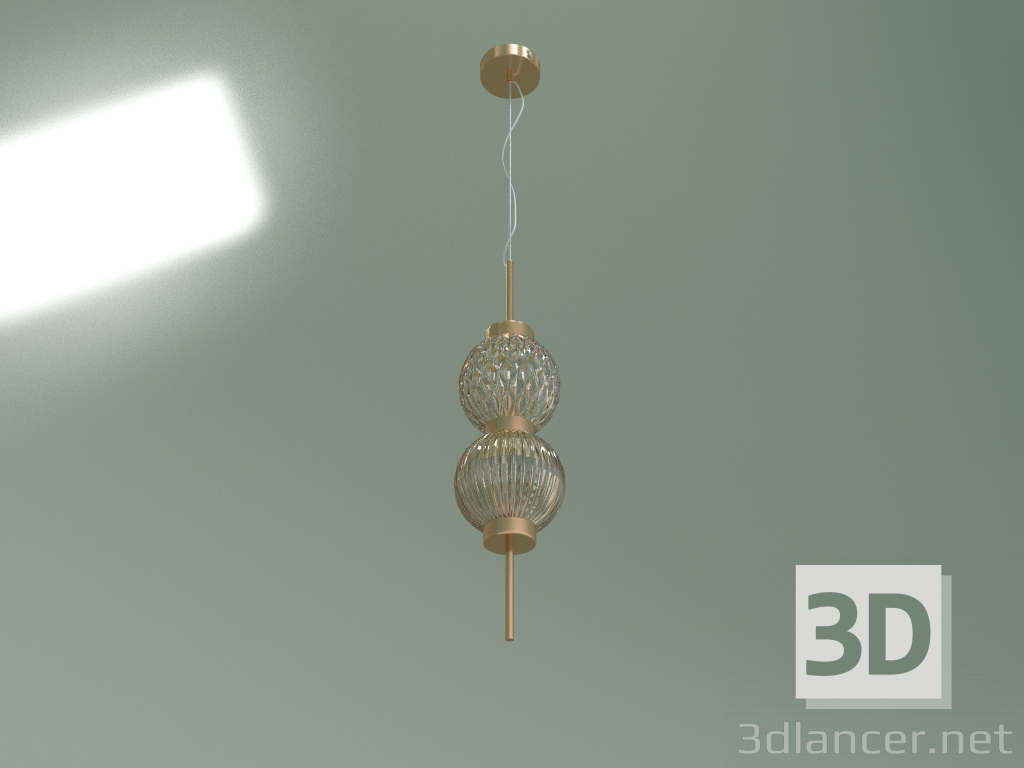 Modelo 3d Candeeiro suspenso Plaza 50186-2 (latão) - preview