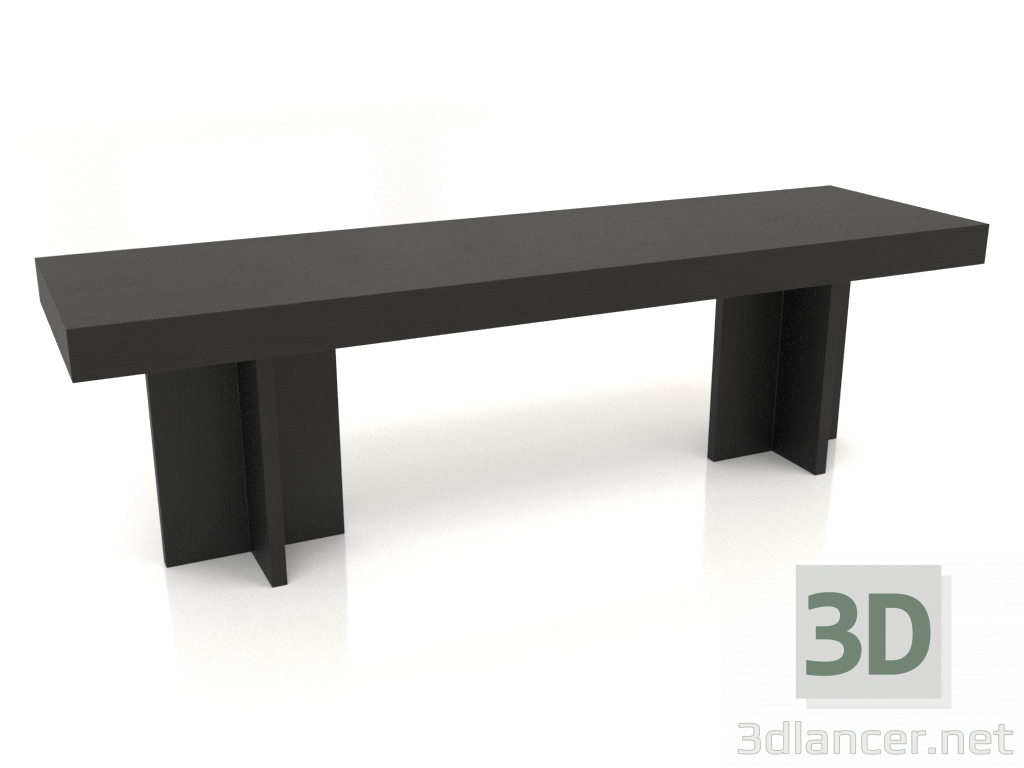 modello 3D Panca VK 14 (1600x450x475, legno nero) - anteprima