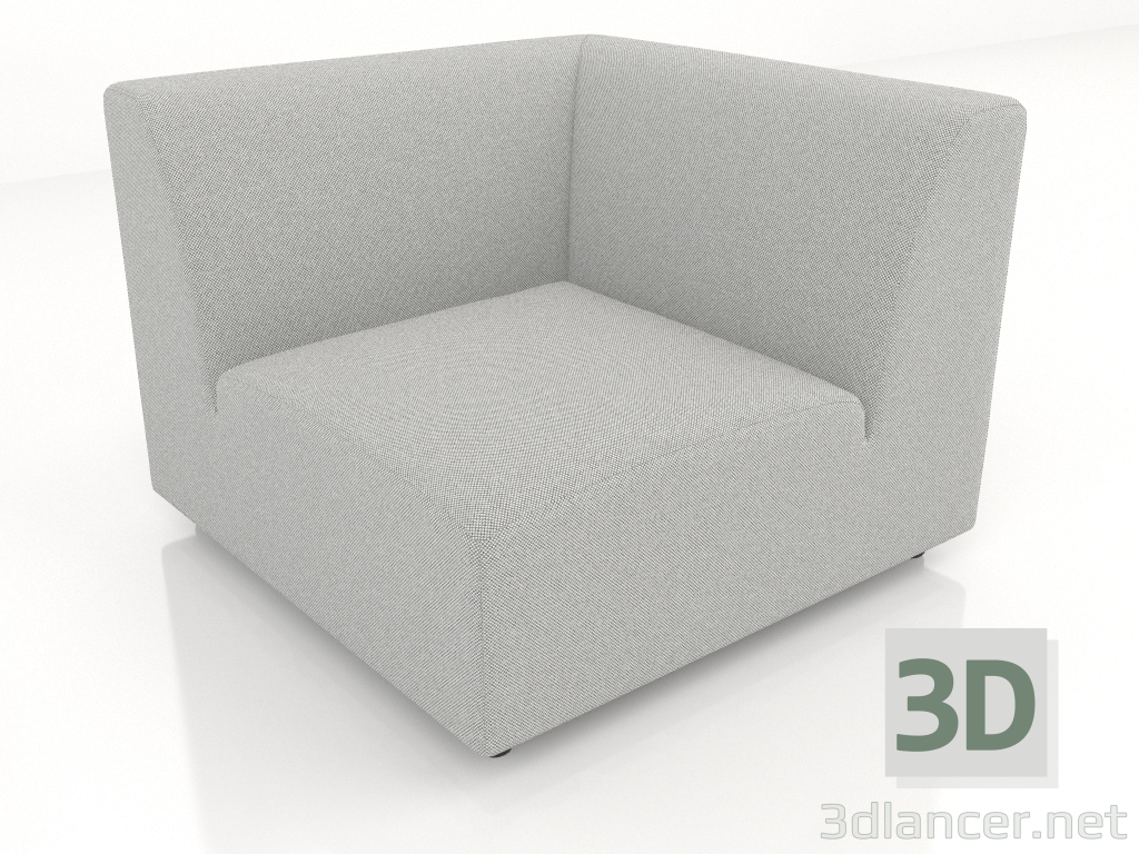 3d model Módulo sofá esquinero (L) 90 - vista previa