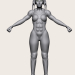 3d model girl - preview