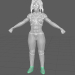 3d model girl - preview