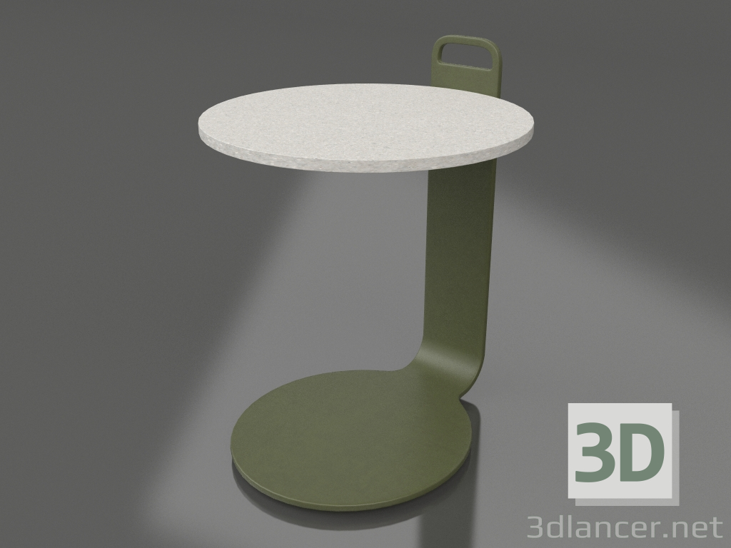 Modelo 3d Mesa de centro Ø36 (verde oliva, DEKTON Sirocco) - preview