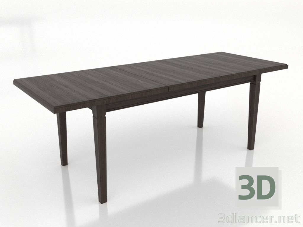 modèle 3D Table à manger TRANSFORM 2100x800 mm (extensible, frêne noyer) - preview modèle 3D Table à manger TRANSFORM 2100x800 mm (extensible, frêne noyer) - preview