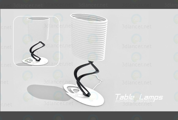 3d model Lámparas de mesa - vista previa