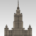 3d Hotel Ukraine Moscow model buy - render