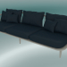 3d model Sofa Triple Fly (SC12, 80x240 N 70cm, White oiled oak with Harald 2 182) - preview