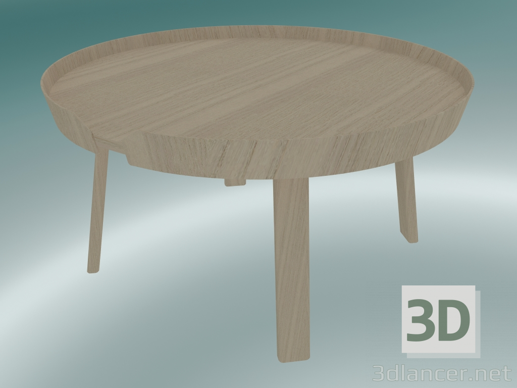 3D Modell Couchtisch Around (groß, Eiche) - Vorschau