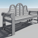 3d model The garden bench - preview