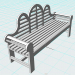 3d model The garden bench - preview