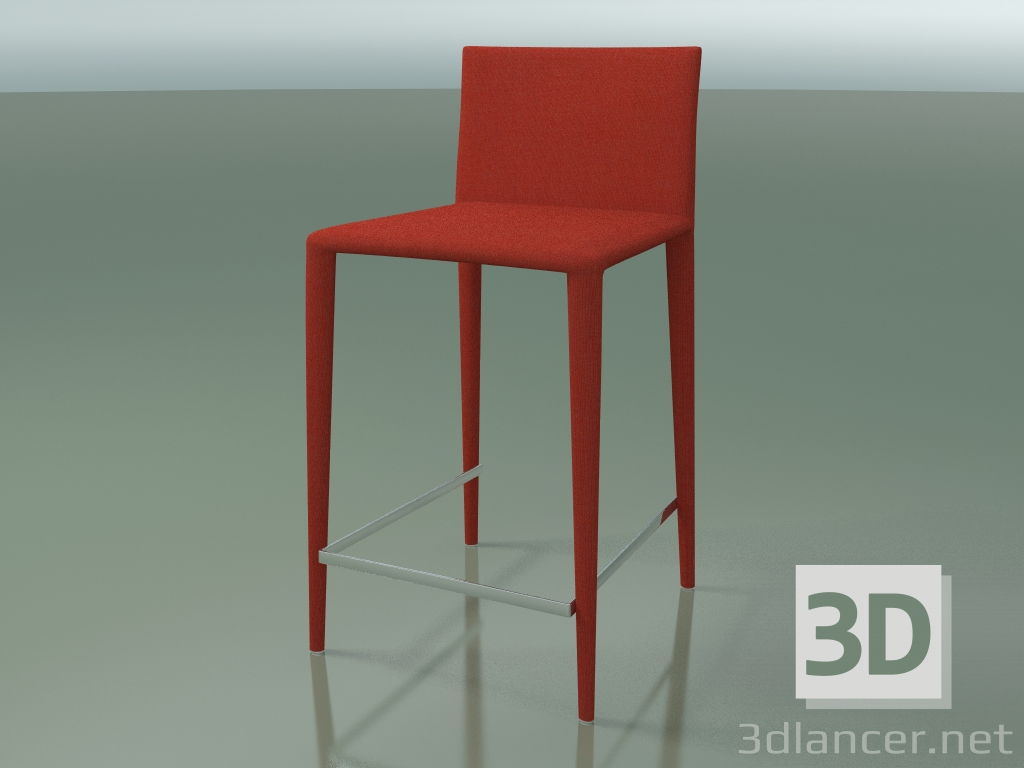 3d model Taburete de bar 1719 (tapizado completo de tela) - vista previa