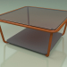 3D Modell Couchtisch 001 (Broniertes Glas, Metall Rost, HPL Grau) - Vorschau