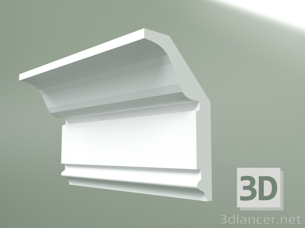 modèle 3D Corniche en plâtre (socle de plafond) KT150 - preview