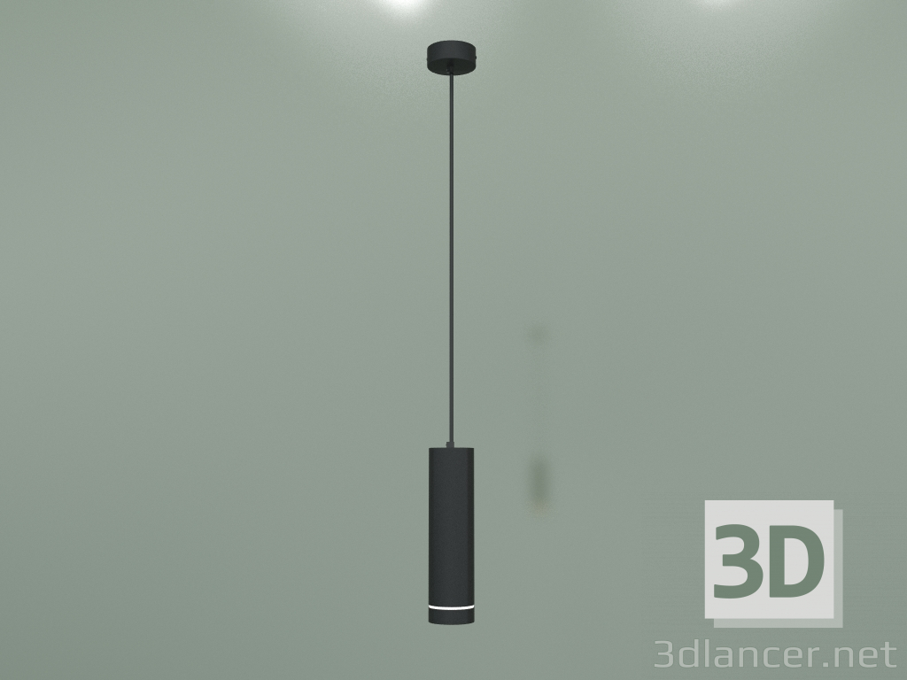 3d model Surface mounted LED ceiling light DLR023 (black) - preview