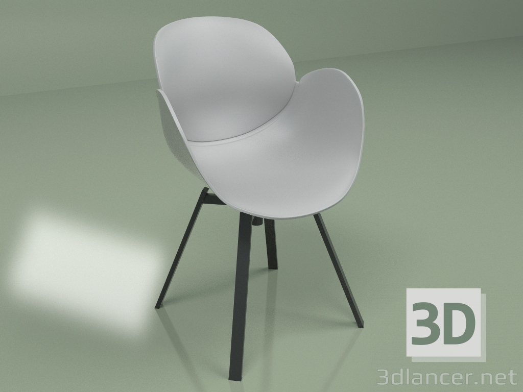 3d model Armchair Rezeda (grey) - preview