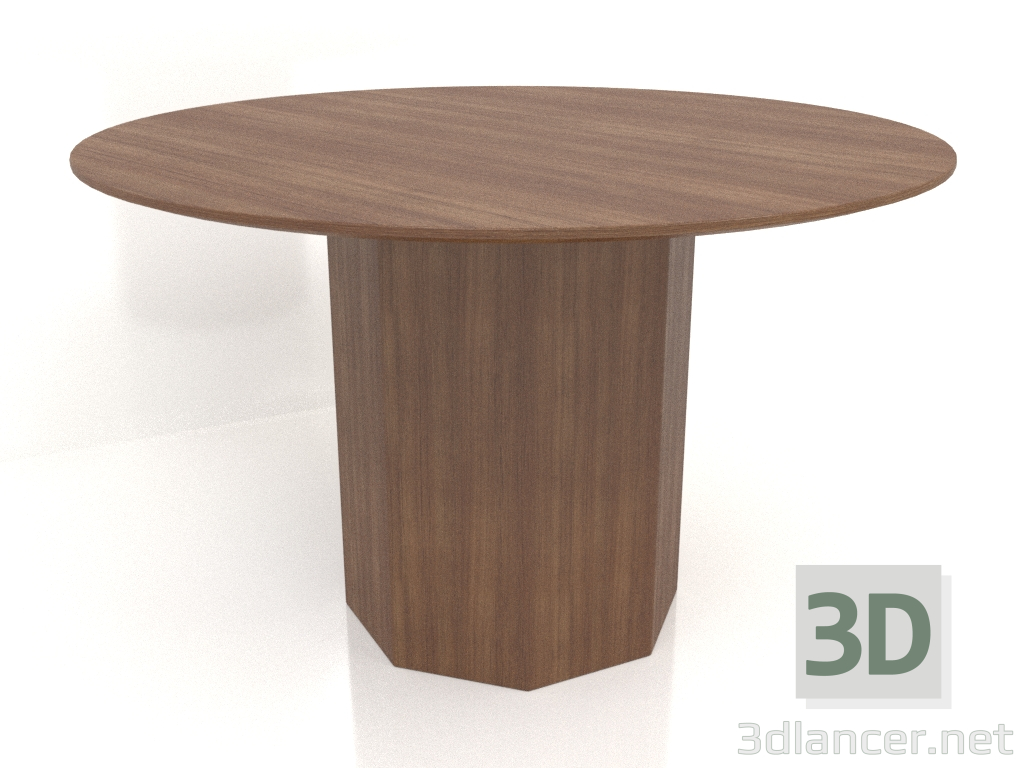 3D modeli Yemek masası DT 11 (D=1200х750, ahşap kahverengi ışık) - önizleme