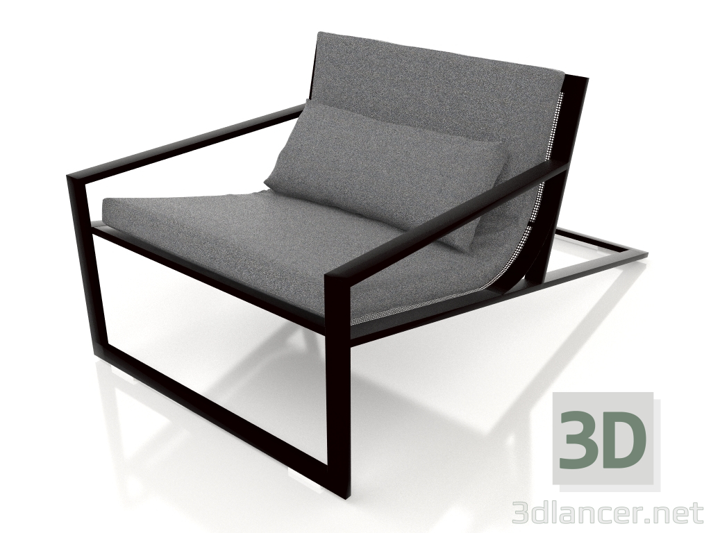 3D Modell Einzigartiger Clubsessel (Schwarz) - Vorschau