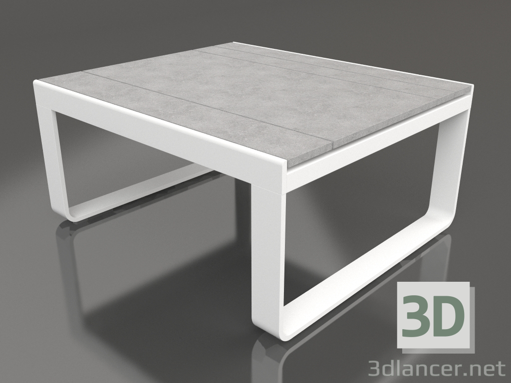 modello 3D Tavolo club 80 (DEKTON Kreta, Bianco) - anteprima