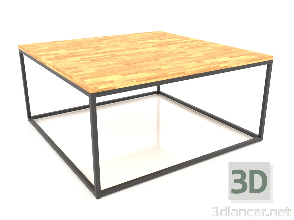 modello 3D Tavolino quadrato (PAVIMENTO LEGNO, 100X100X50) - anteprima