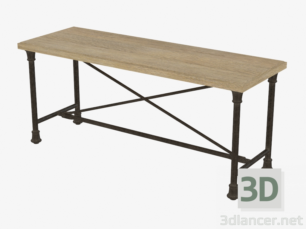 3D Modell Bench LUZERN MEDIUM BANK (7801-1120M) - Vorschau