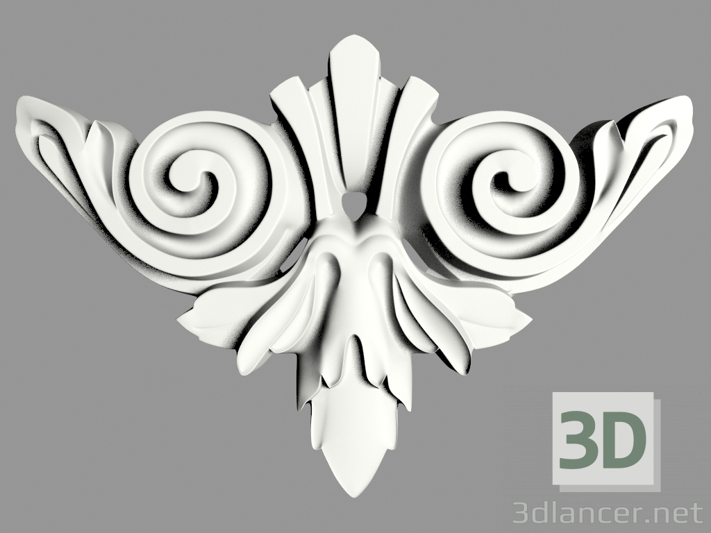 modello 3D Decorazioni murali (F112) - anteprima